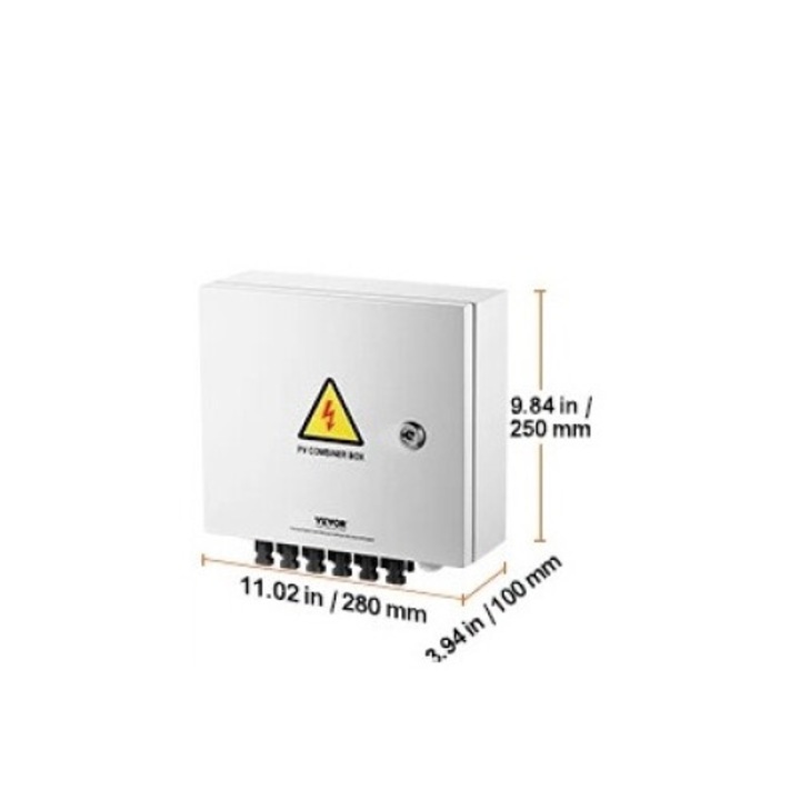 Cutie combinatoare PV, 6 intrari, protectie impotriva supratensiunilor 40KA, rezistenta la apa si praf, dimensiuni 1102x984x394 in