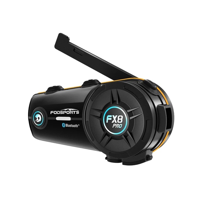 Intercom Bluetooth pentru motocicleta, distanta 2000m, radio FM, compatibilitate universala