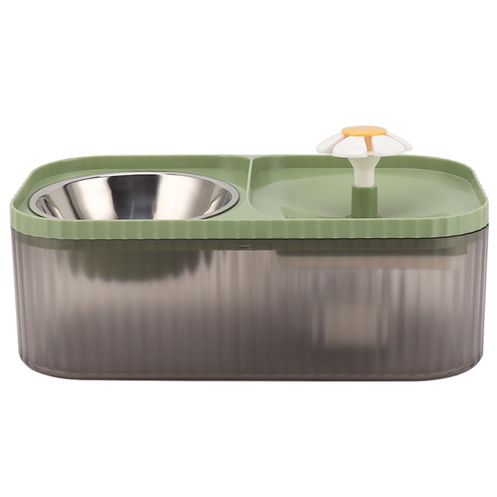 Castroana pentru animale, BGHYHYHI, dispenser apa, plastic, capacitate mare, verde, 31x17x11cm