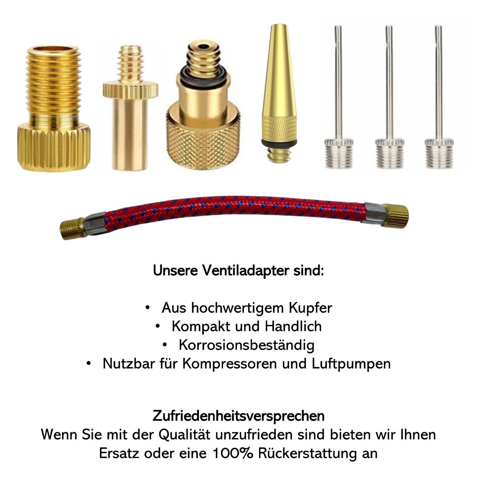 Kit Adattatori Valvola Bici - 28 Pezzi Per Gonfiaggio Universale