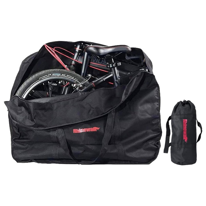 Geanta universala pentru biciclete, suport rezistent la apa pentru biciclete pliabile de 14" - 20", curea reglabila, tesatura rezistenta la uzura pentru calatorii convenabile in siguranta