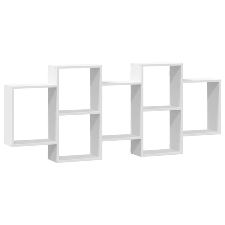 VidaXL fehér forgácslap fali polc 159 x 18 x 65 cm 13.86 kg