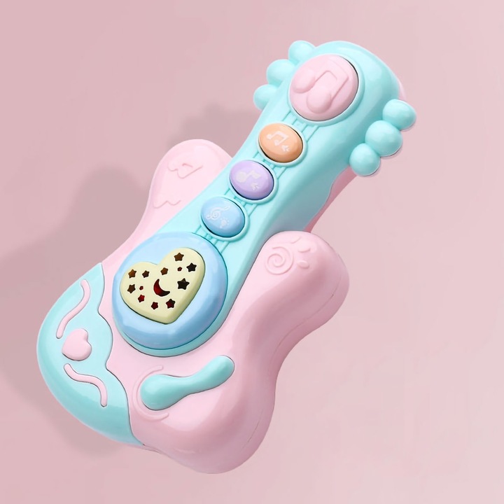 Játék hangszer, longziming, multifunkcionális, hordozható, rózsaszín