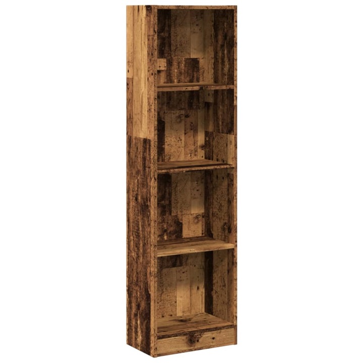 Biblioteca vidaXL, lemn vechi, 40x24x176 cm, lemn prelucrat, 15.7 kg