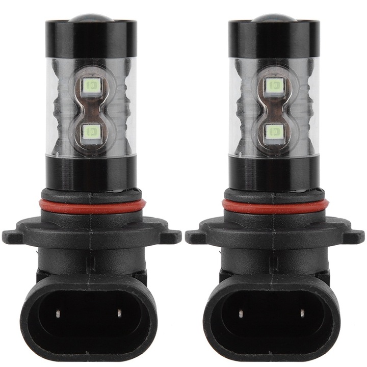 2 buc 9005 HB4 8000K Ice Blue 50W Becuri LED pentru faruri Kit de faruri de ceata Lampa de conducere auto