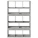 Biblioteca vidaXL, gri beton, 100x33x156,5 cm, lemn prelucrat, 20.75 kg