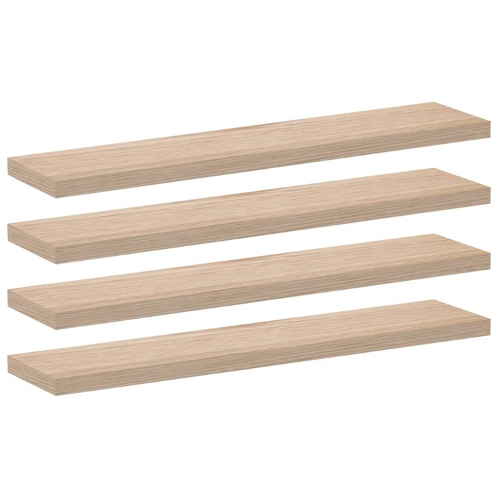 VidaXL 4 db szerelt fa függőpolc 110 x 23, 5 x 4 cm 10.02 kg