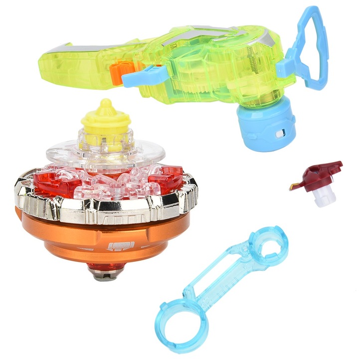 Beyblade Fokelyi, műanyag, kilövővel, mágneses elnyeléssel