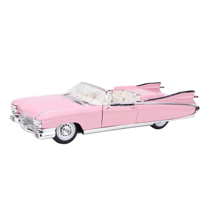 Bizaical modellautó, Cadillac, 1:18, cink ötvözet/ABS, rózsaszín