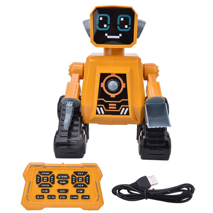 Távirányítós játékrobot, Mmgoqqt, oktatási, zenés, többszínű