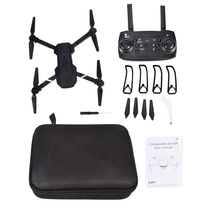Longziming összecsukható drón távirányítóval, kompakt kialakítás, 4 GHz, gyerekeknek és felnőtteknek