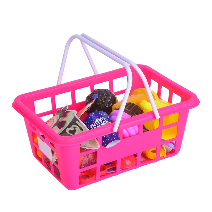 Gyerek konyhai játékkészlet, longziming, teasütemény és fagylalt szimuláció, műanyag, többszínű