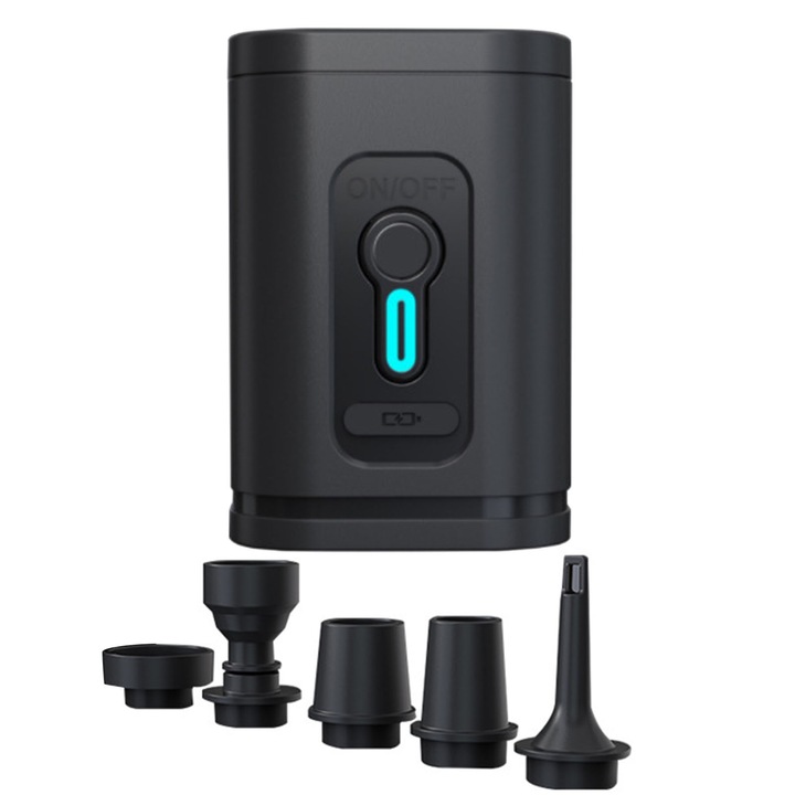 Jormftte elektromos pumpa, mini, hordozható, leeresztő funkcióval, csendes kialakítás, USB