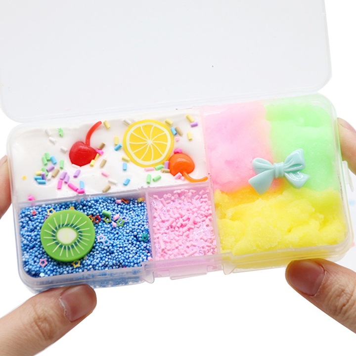 Stresszoldó nyálka, Jormftte, pamutgyurma játék, többszínű, 1 kg