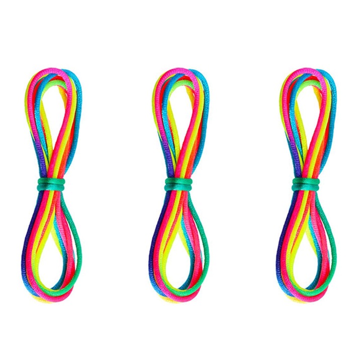 3 darabos színes kötéljáték készlet, Jormftte, 165 cm, ügyességi játékokhoz