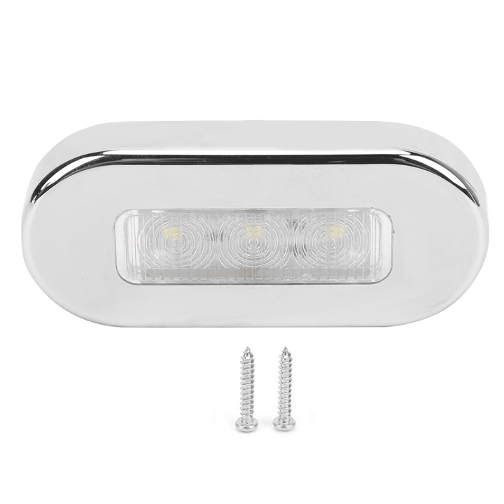 12V 3LED oldalsó helyzetjelző lámpa, fényes fehér, vízálló, univerzális teherautóhoz, utánfutóhoz, hajóhoz, autóhoz