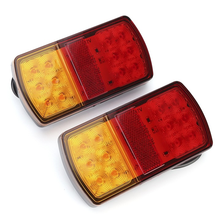 2 darabos oldalsó lámpa készlet 12V Jormftte 12LED 6000K vízálló