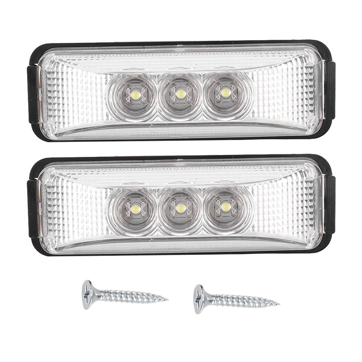 Jormftte 12V LED lámpa, 2 db-os készlet, 3 F3, 2W, fehér, kis méret