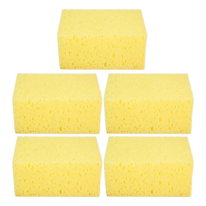 5 darab tisztító szivacs készlet, Jormftte, négyzet alakú, autóhoz, motorkerékpárhoz