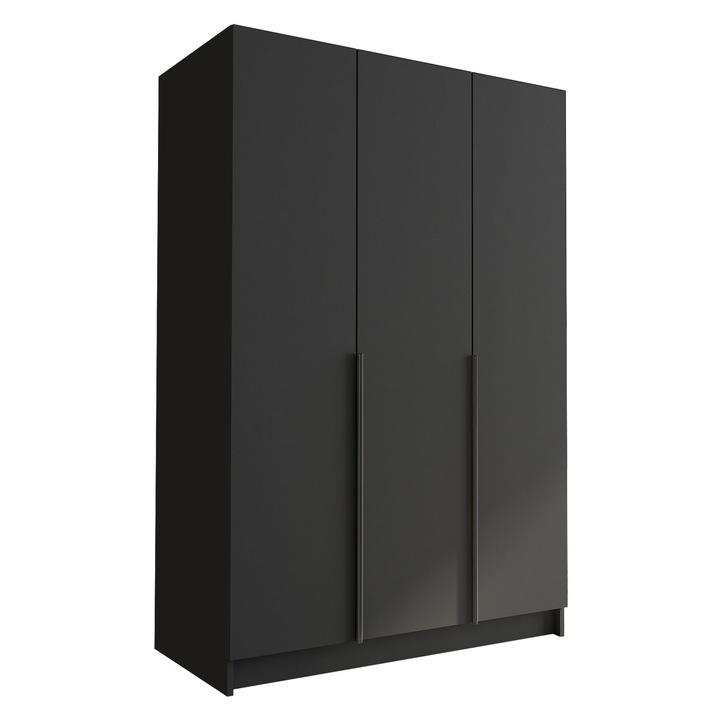 Dulap Mirpat I, MIRJAN24, negru, 58x150x215 cm