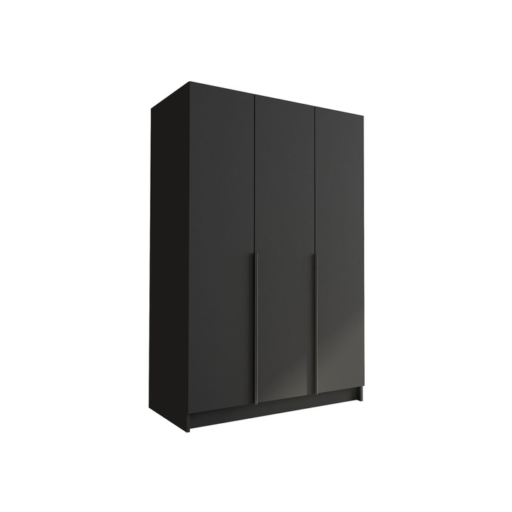 Dulap Mirpat I, MIRJAN24, negru, 58x150x215 cm