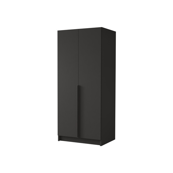 Dulap Smugo I, MIRJAN24, negru, 58x100x215 cm