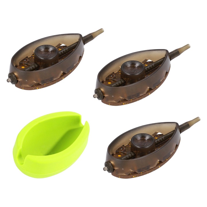 Set 3 momitoare, Mikado, 3x50g, forma inclusa, negru/verde