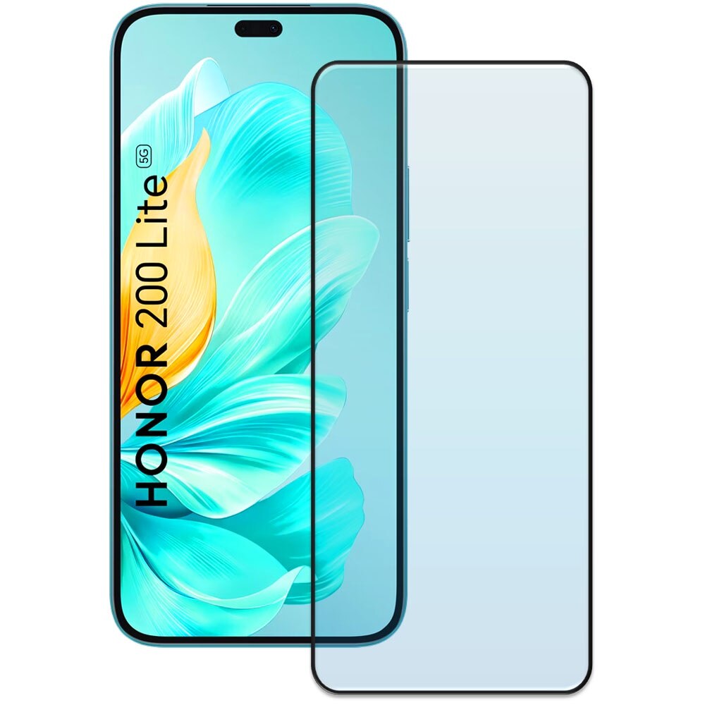 Folie din sticla securizata pentru Honor 200 Lite 5G, HAMSTERBOX Glass Shield, Protectie completa ecran, Full face, Aplicare rapida, Case Friendly, Transparenta