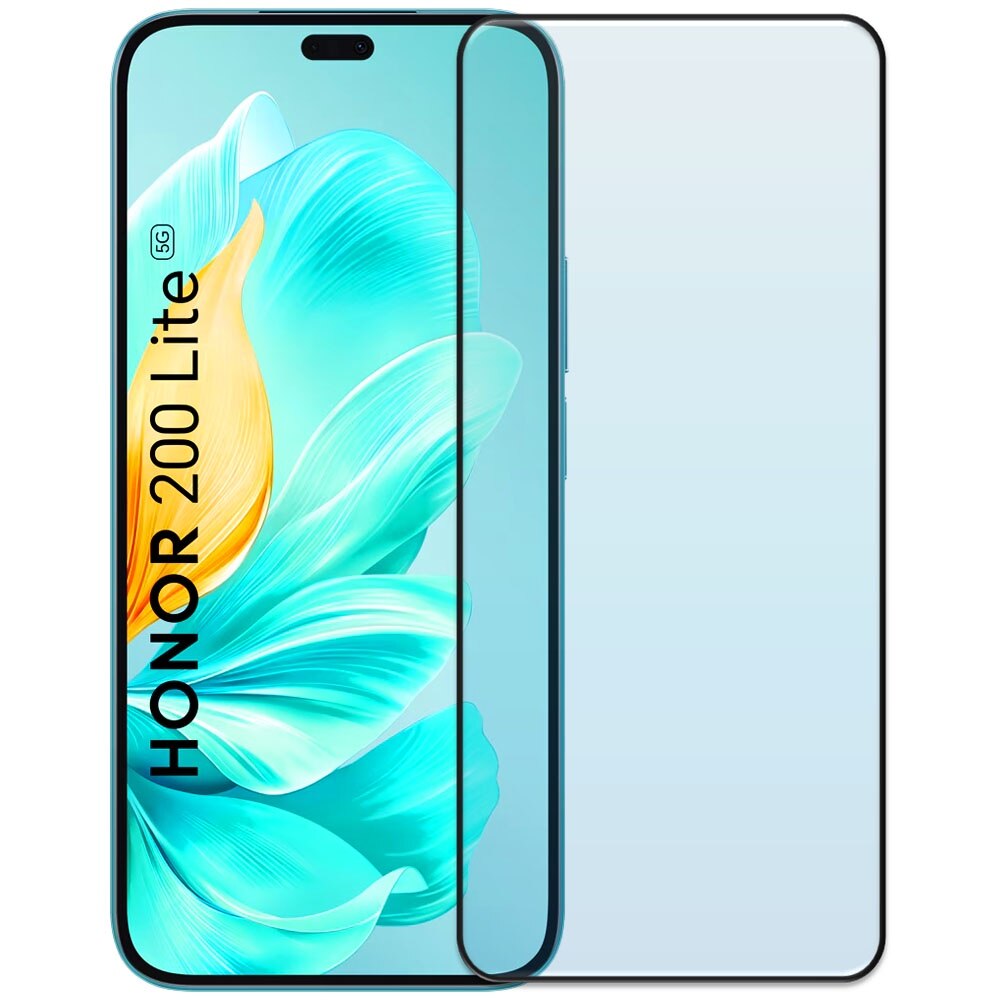 Folie din sticla securizata pentru Honor 200 Lite 5G, HAMSTERBOX Glass Shield, Protectie completa ecran, Full face, Aplicare rapida, Case Friendly, Transparenta