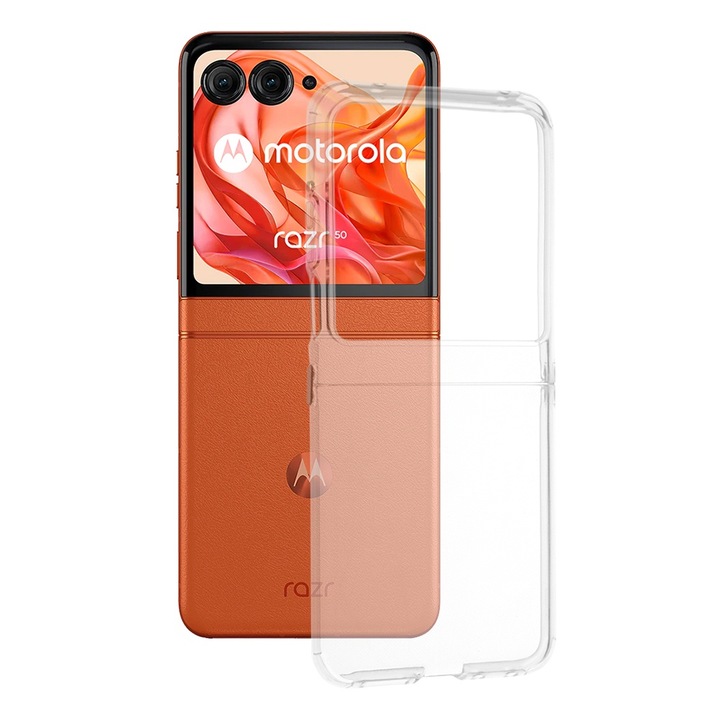 Кейс за Motorola Razr 50 - Clear Silicone - Прозрачен