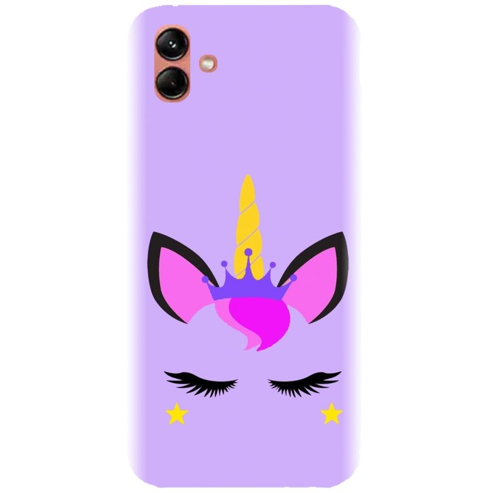 Husa din silicon compatibila cu Samsung Galaxy A04e - model Unicorn Shine