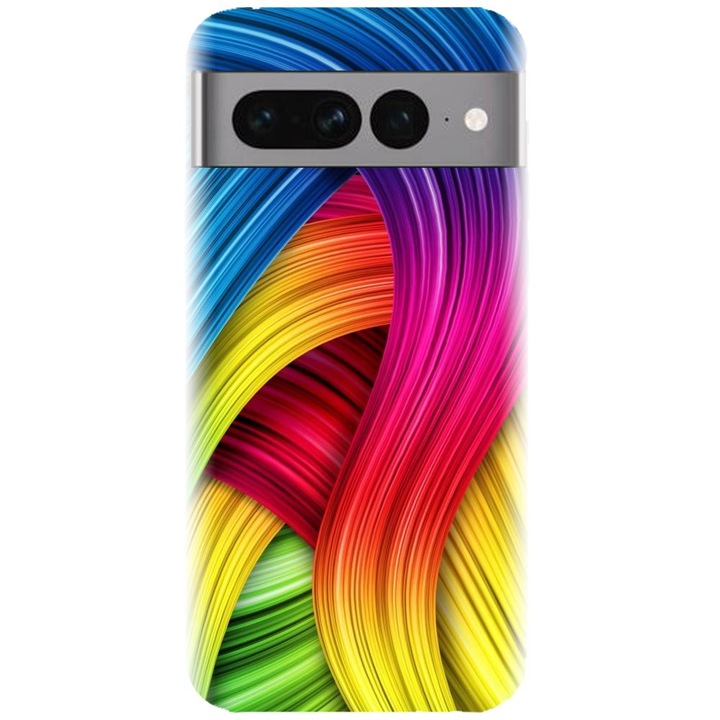 Силиконов калъф, съвместим с Google Pixel 7 Pro - Цветен модел