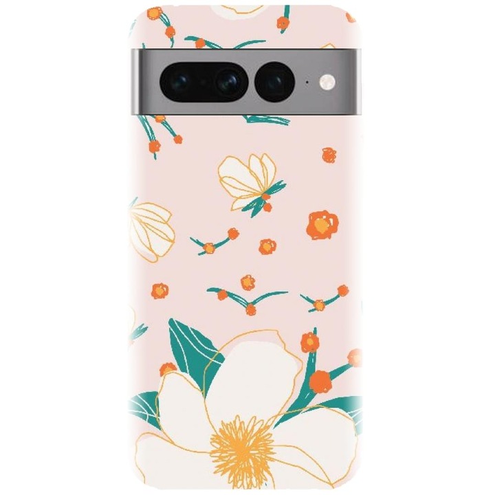 Силиконов капак, съвместим с Google Pixel 7 Pro - модел Floral