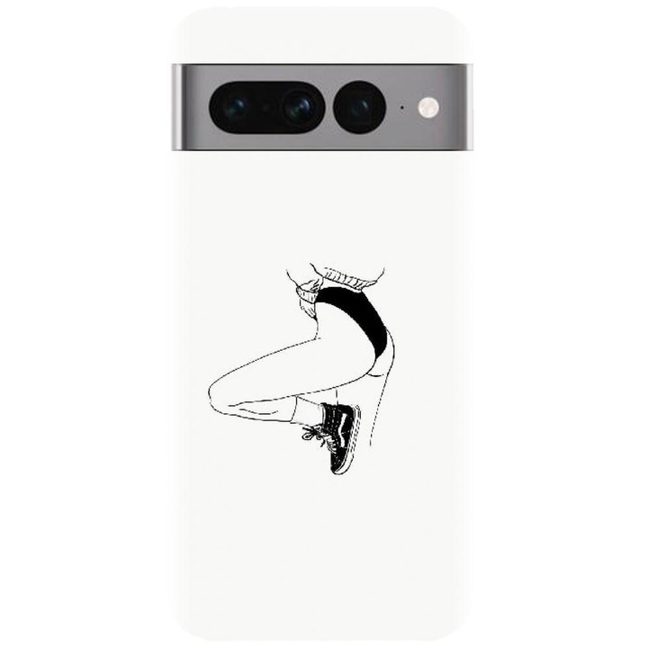 Силиконов калъф, съвместим с модел Google Pixel 7 Pro, Line Art Legs
