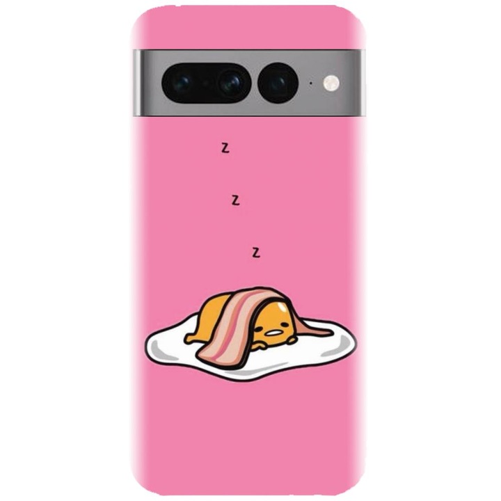 Силиконов калъф, Съвместим с Google Pixel 7 Pro, Модел Sleeping Egg