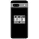 Husa din silicon compatibila cu Google Pixel 7a - model Parental Advisory
