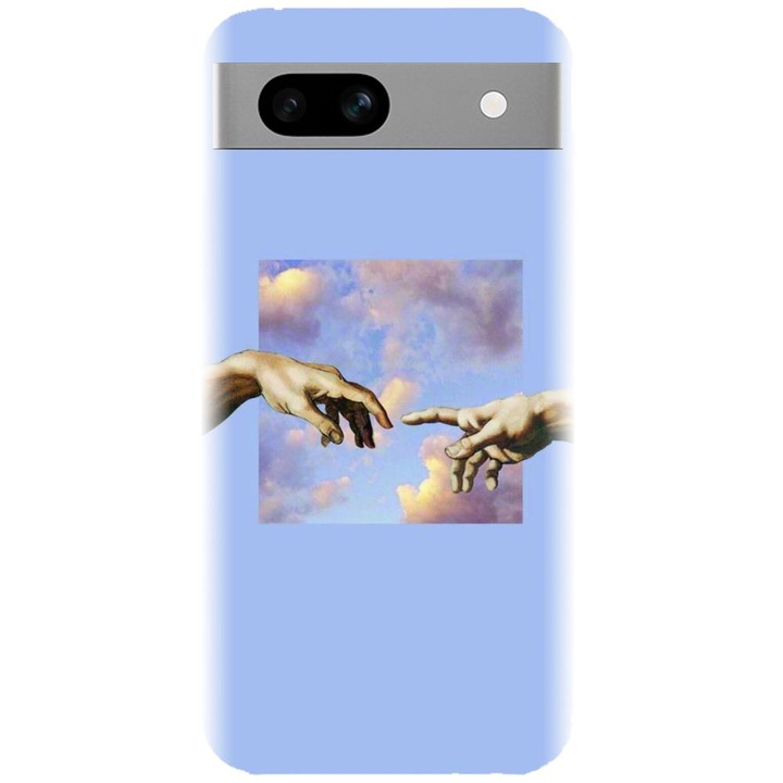 Husa din silicon compatibila cu Google Pixel 7a - model The Touch Of God