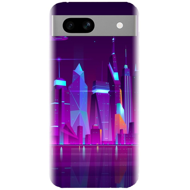 Husa din silicon compatibila cu Google Pixel 7a - model Town