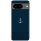 Husa din silicon compatibila cu Google Pixel 8 - model Blue Navy Anchor Illustration