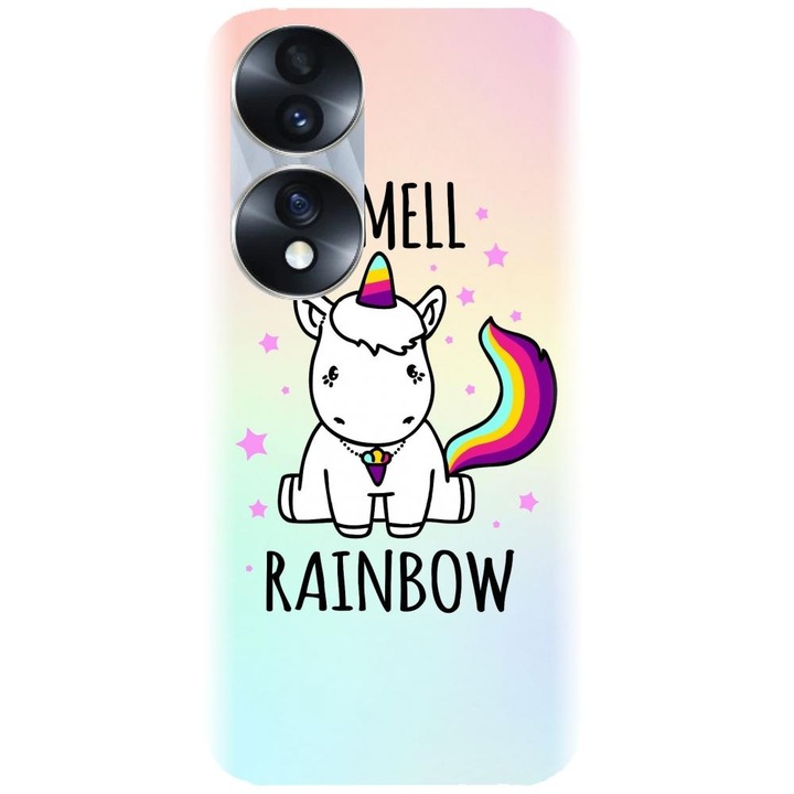 Силиконов кейс съвместим с Honor 70 - I smell rainbow модел