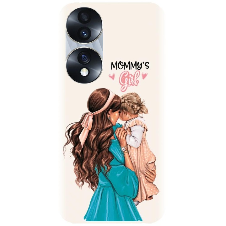 Силиконов кейс съвместим с Honor 70 Pro - Супер модел майка и дъщеря