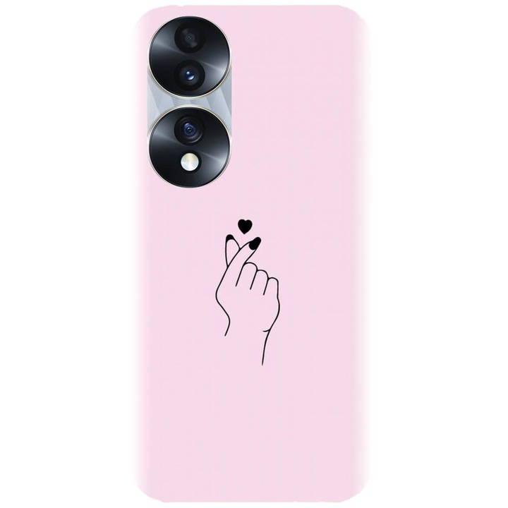 Husa din silicon compatibila cu Honor 70 Pro - model Simple Love