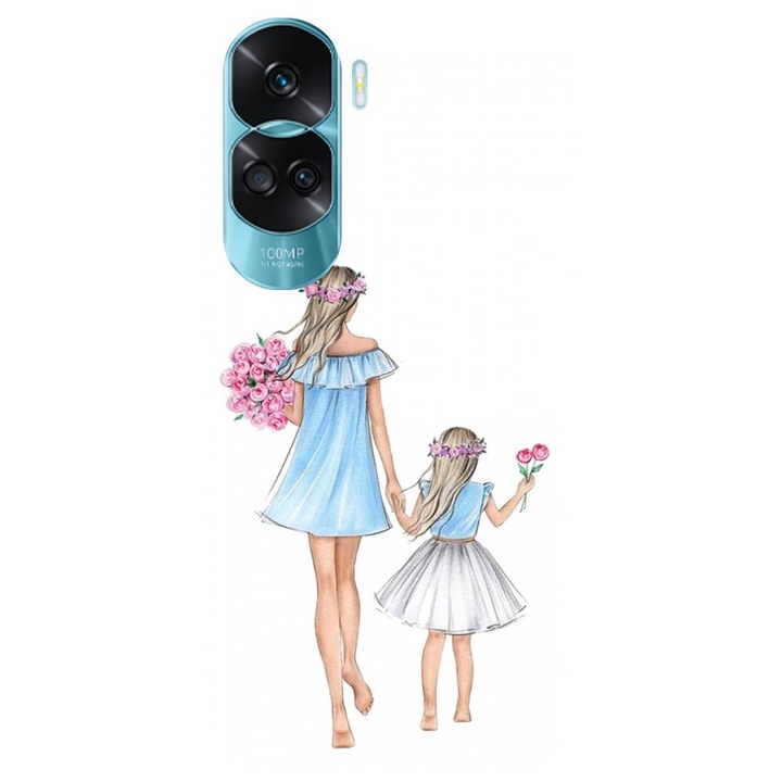 Силиконов кейс съвместим с Honor 90 Lite 4g / 5g / x50i - Модел майка и дъщеря