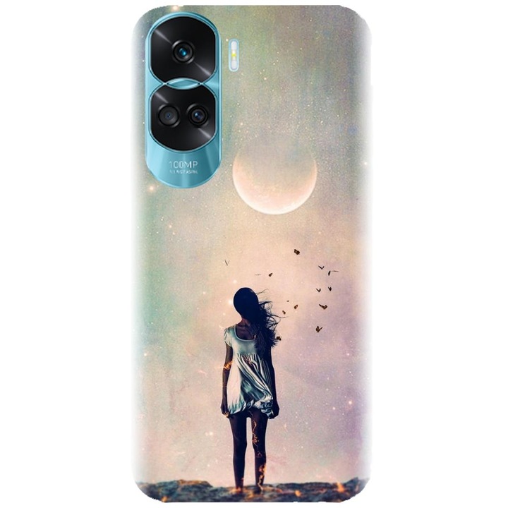 Силиконов кейс съвместим с Honor 90 Lite 4g / 5g / x50i - модел Alone Woman