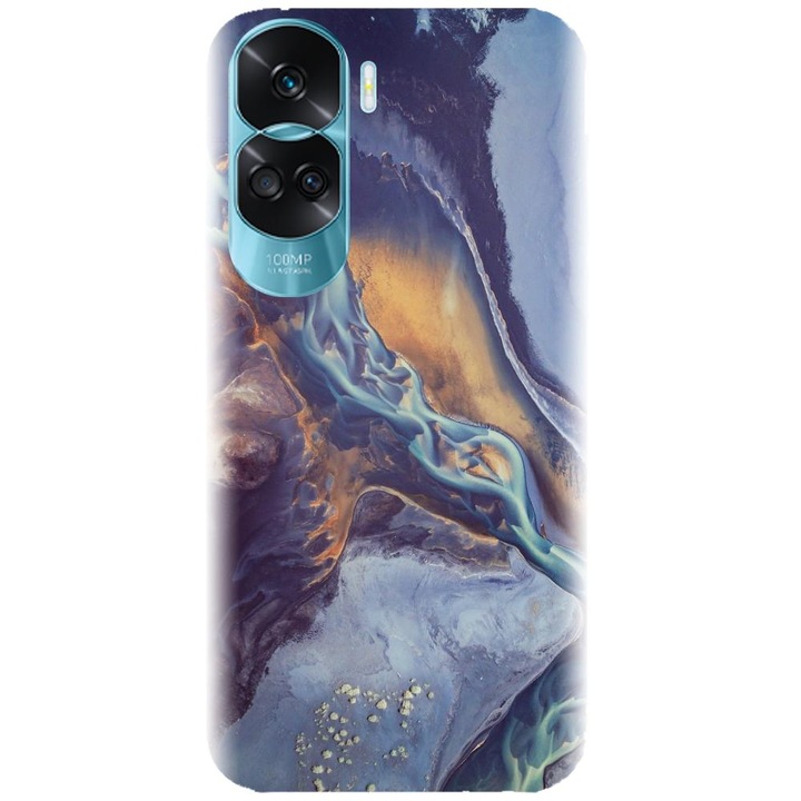 Силиконов кейс съвместим с Honor 90 Lite 4g / 5g / x50i - модел Abstract 101