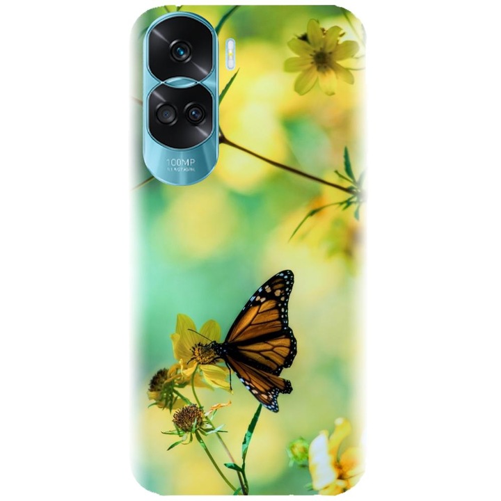 Силиконов кейс съвместим с Honor 90 Lite 4g / 5g / x50i - модел Butterfly 001