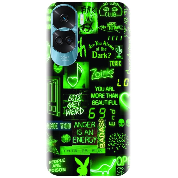 Силиконов кейс съвместим с Honor 90 Lite 4g / 5g / x50i - модел Fresh Green