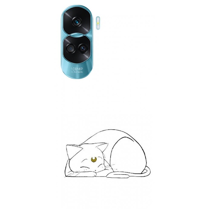 Силиконов кейс съвместим с Honor 90 Lite 4g / 5g / x50i - модел Sailor Moon Neko