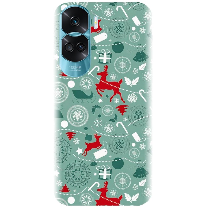 Силиконов кейс съвместим с Honor 90 Lite 4g / 5g / x50i - Winter Holidays модел 1