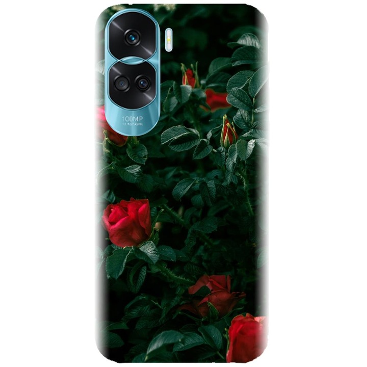 Силиконов кейс съвместим с Honor 90 Lite 4g / 5g / x50i - модел Red Roses